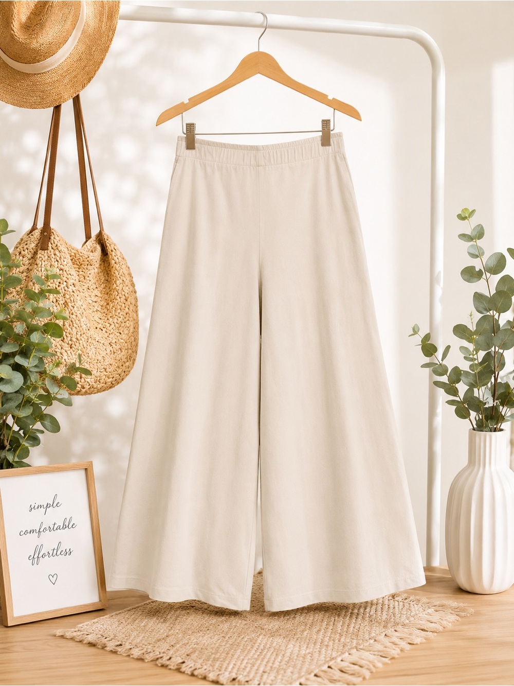 torrid Cream Wide-Leg Pants